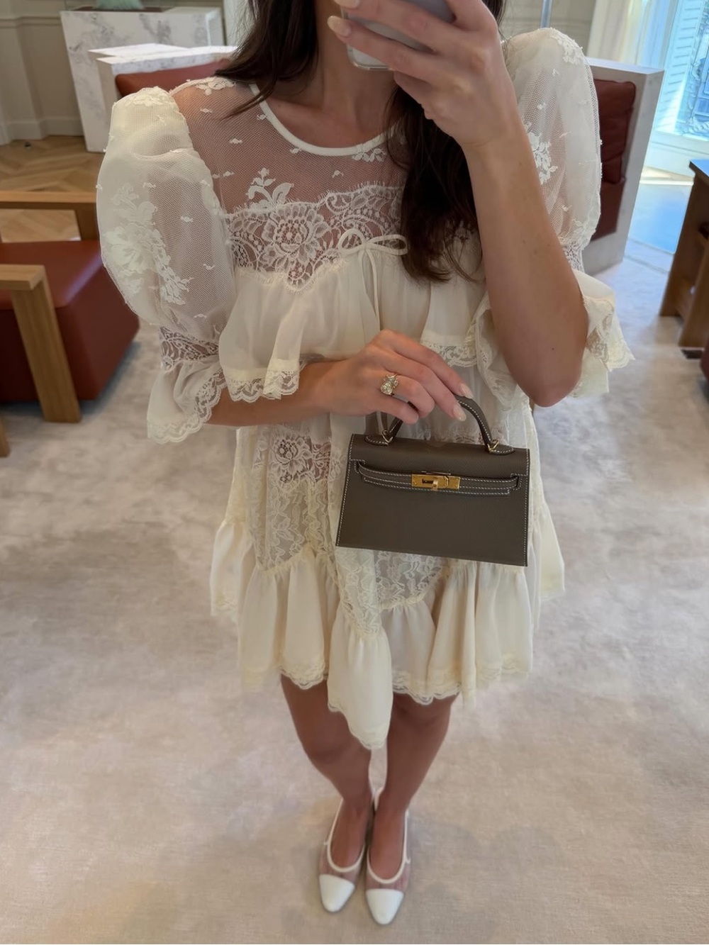 Chanel Ivory Mesh Slingbacks | Size 36 - Picture 15 of 15